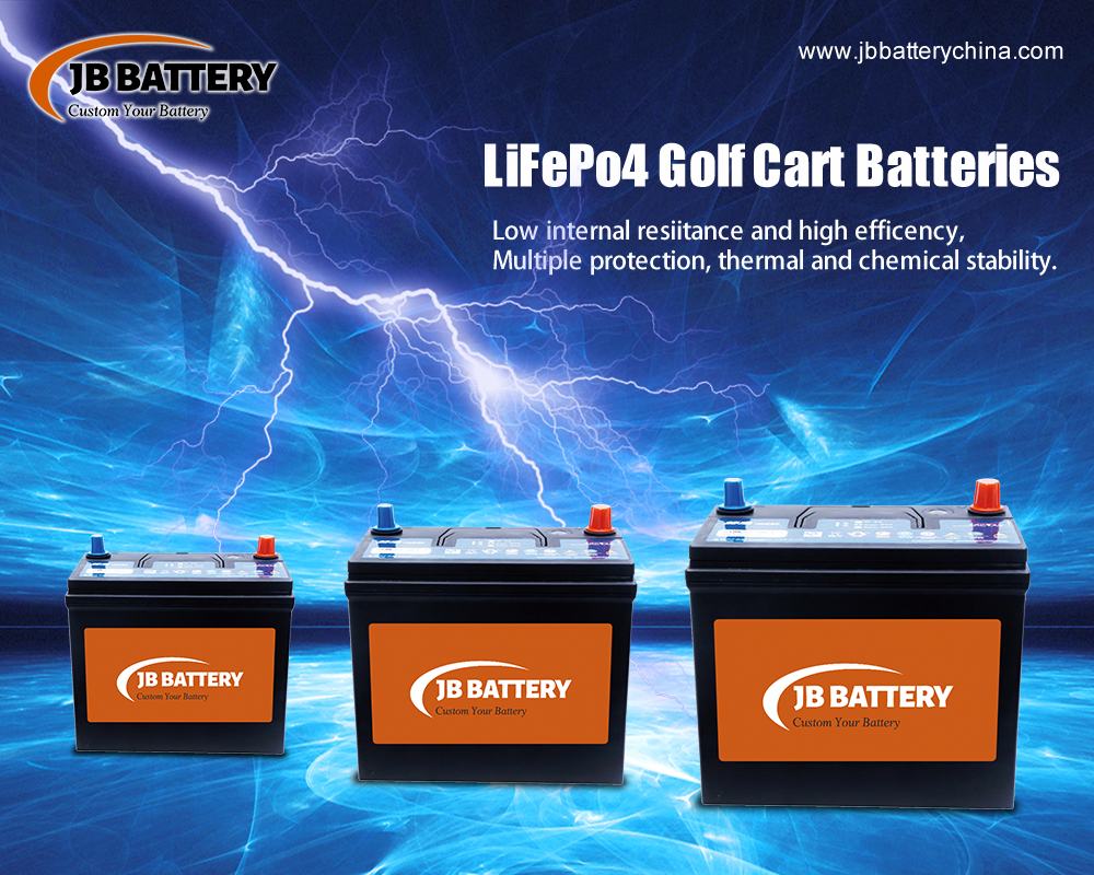 Qual é a diferença entre uma bateria de lítio personalizada para carrinho de golfe de íon de lítio 36V e uma bateria de lítio personalizada de 48V?