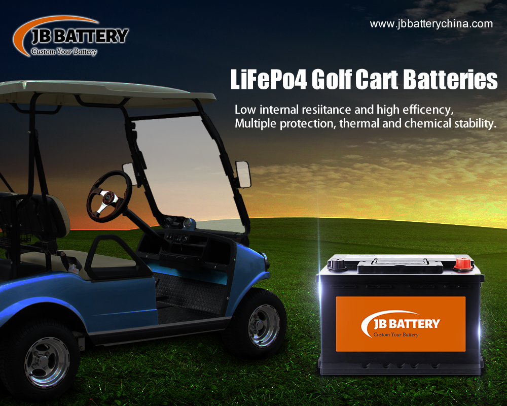 Melhore o desempenho do seu carrinho de golfe com uma bateria de ciclo profundo de íons de lítio