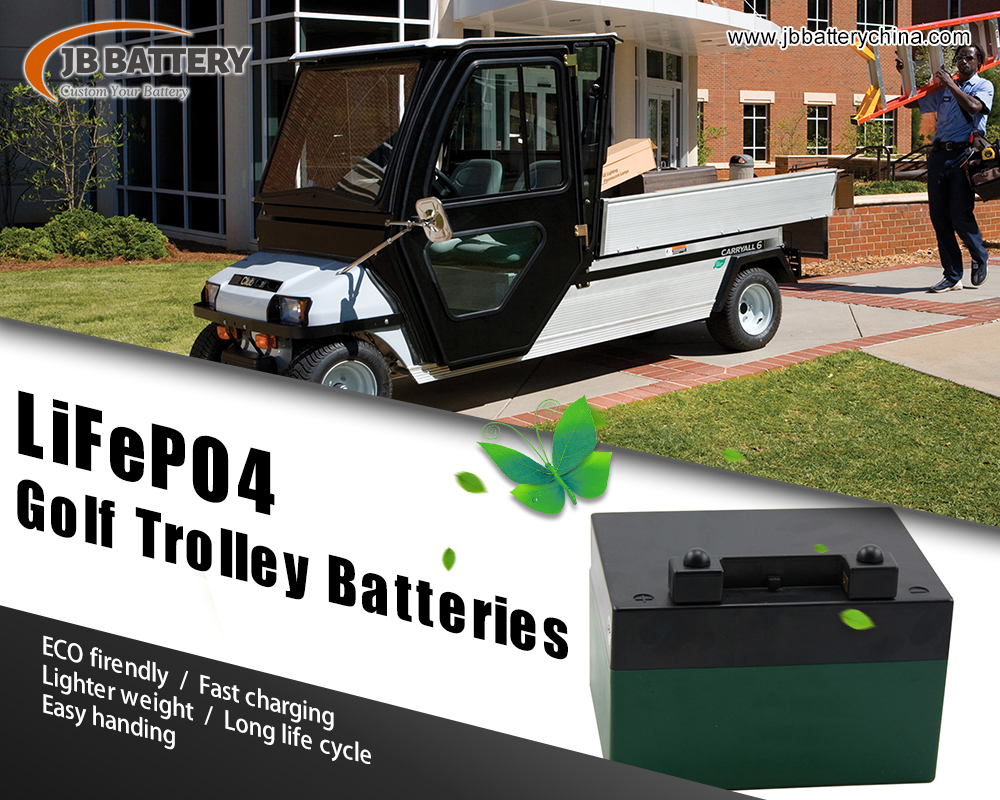Qual é a vida média da bateria de carrinho de golfe LiFePO4 customizada 36V 48V?
